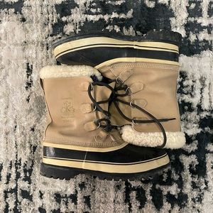 Sorel Kaufman Caribou Men’s Leather Boots Size 11